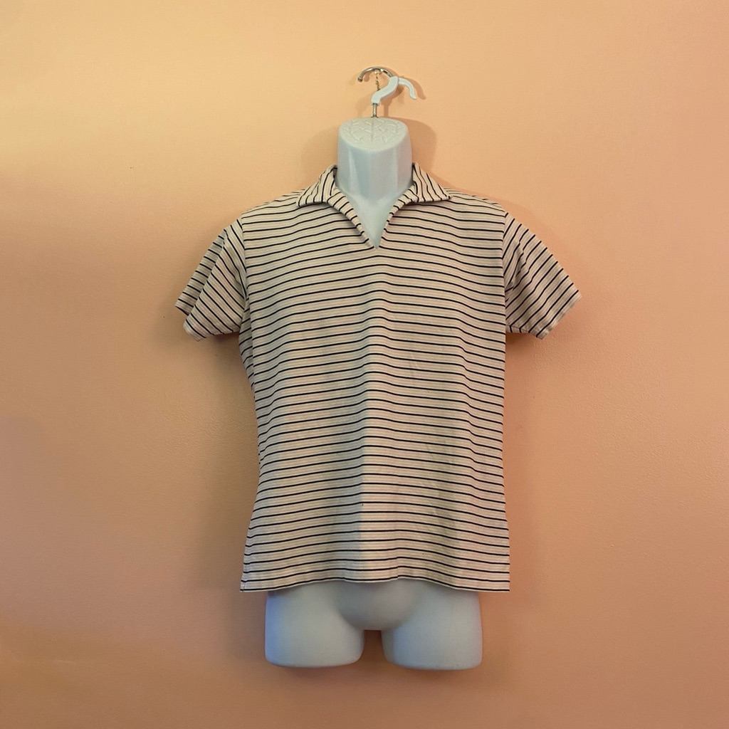 Fairway  Greene Large Striped Golf Polo